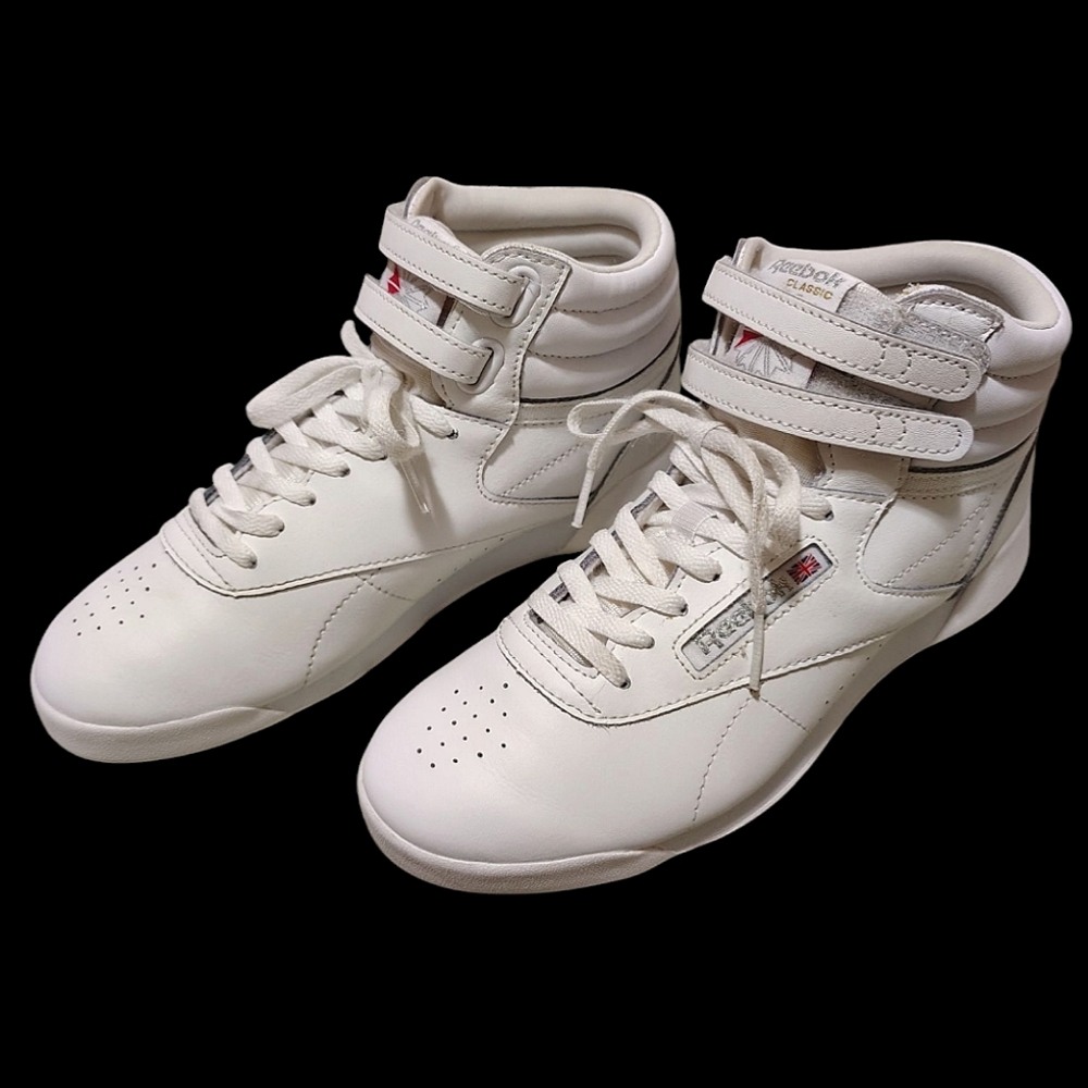 Vintage 80s 90s Reebok White High-Top Sneakers For Kids